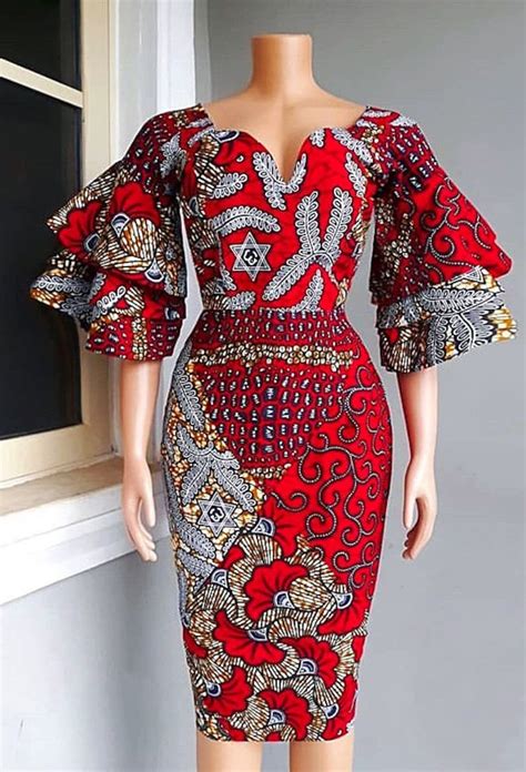 red african dresses